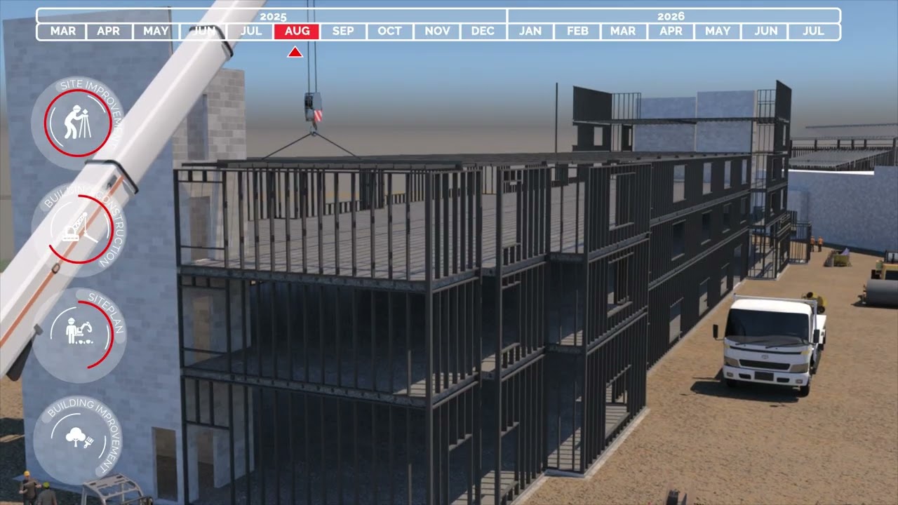 Silverton Ranch 4D construction sequence — click to play